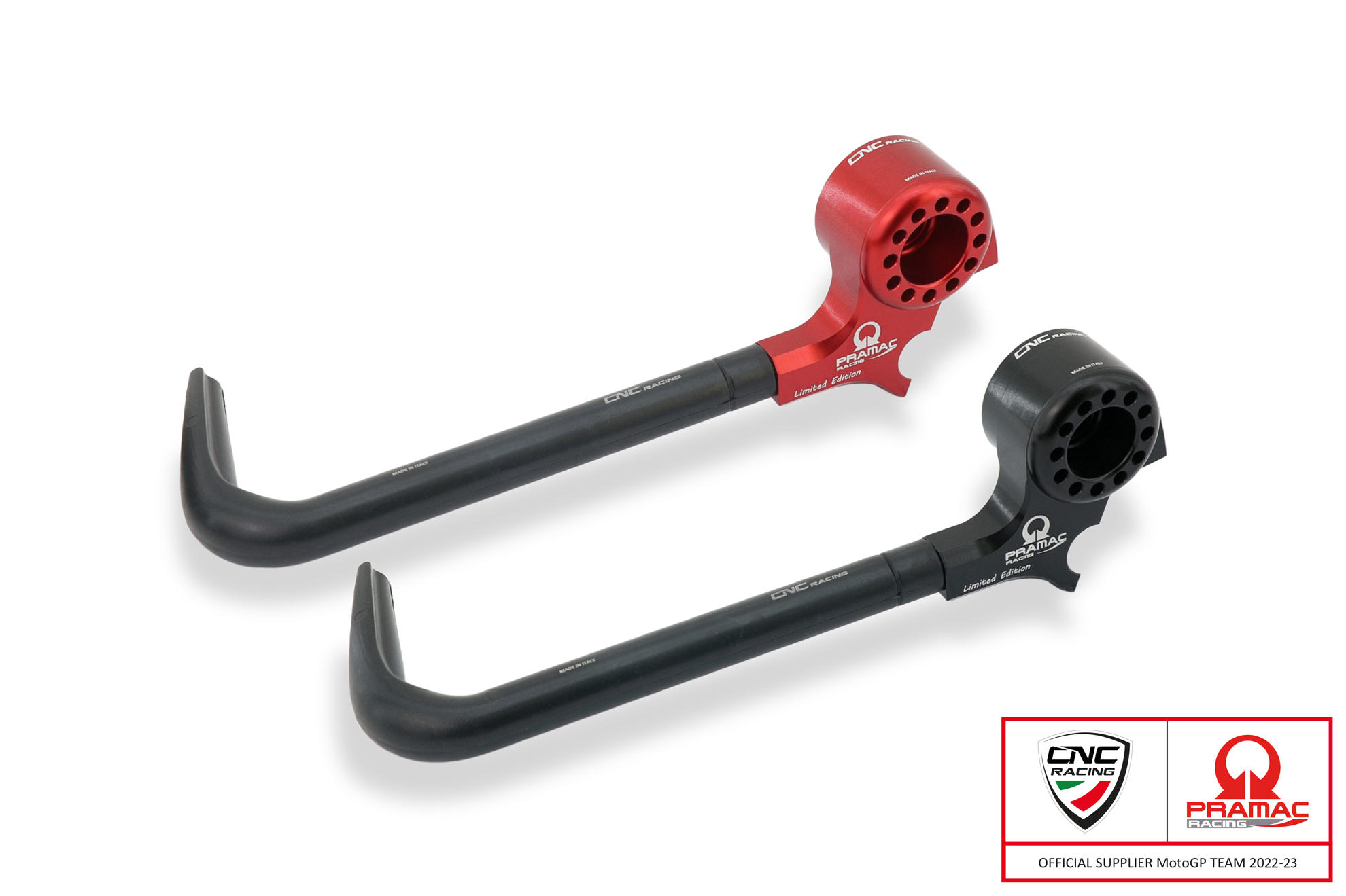 CNC Racing PRAMAC RACING LIMITED EDITION Street Clutch Lever Guard (Works with Bar End Mirrors) CNC Racing PRAMAC RACING LIMITED EDITION Street Clutch Lever Guard (Works with Bar End Mirrors)